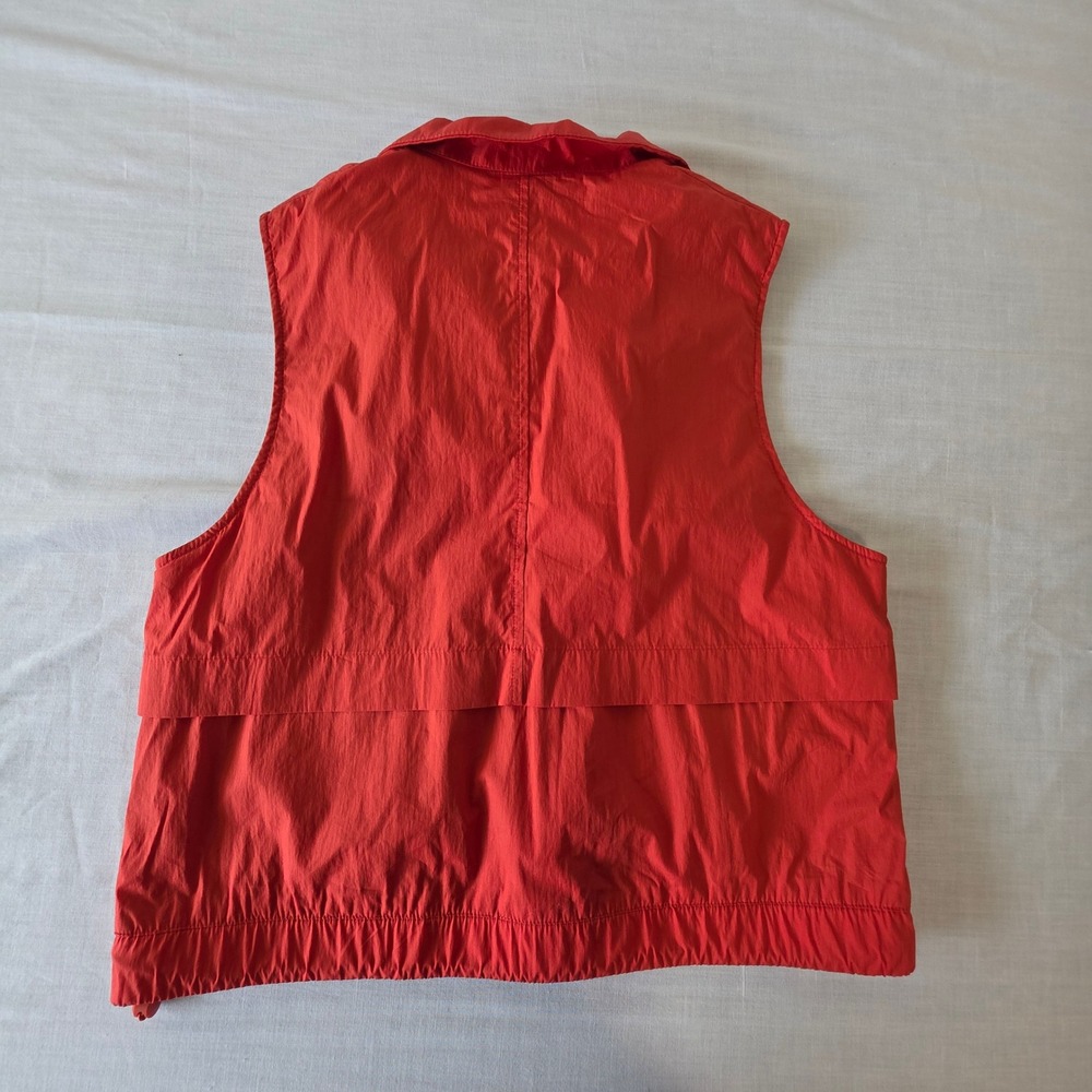 Banana Republic Active Vest Dune Red Full Zip Medium Gorpcore Sporty Utility - Picture 6 of 6